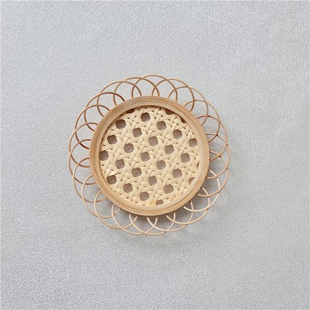 Håndlavede Rattan-underlag til Cottagecore-indretning - Håndlavede B