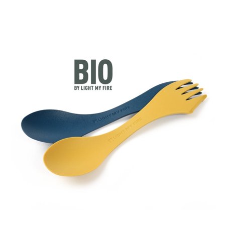Light My Fire Spork Original Bio 2-pack eating utensils Yellow OneSize