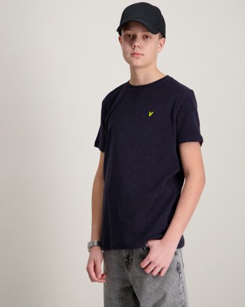 Lyle & Scott Towelling T-shirt Blå T-shirts Kille - Kids Brand Store