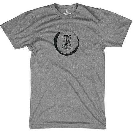 Guerilla Tröja Zen Disc Golf Skjorta Rolig Meditation Utomhus Grafisk T-shirt Grå