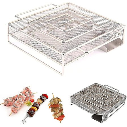 Koldrøgsgenerator, Pellet Smoker Bakke Til Bbq, Perfekt Til Røget Ost, Svinekød, Bbq Madlavningsværktøjer