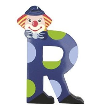 Clown Bokstav i Trä, R