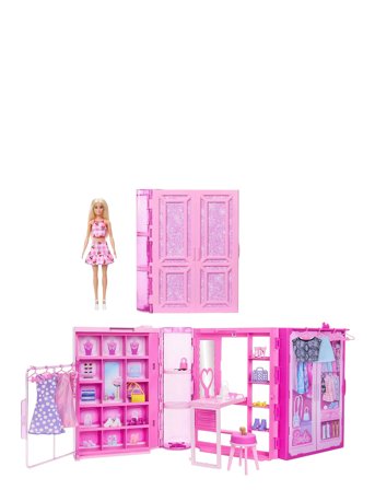 Barbie Dream Closet Toy Playset With Fashion Doll, Clothes, & Accessories, 3-Ft-Wide With 25+ Pieces - Multi/patterned - ONE SIZE