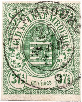 Luxembourg 1859 - MICHEL 10 - Stemplet