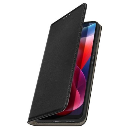 Älykännykkäpussi - AVIZAR - Motorola Moto G24 Power - Musta - Puolijäykkä - Video tuki