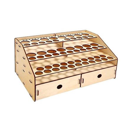 Gör-det-själv- organizer Färgflaskor Display Borstar Hållare Stativ Förvaringsmodell Verktyg 58 flaskor Pa