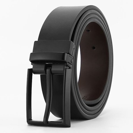 Comfort Herrar Reversibla Klassisk Klädsel Bälte Italienskt Toppskinn Herrar Reversibla Klädsel Bälte Äkta med Roterande Spänne