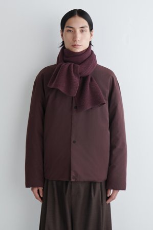 COS Women's Bufanda De Canalé De Lana Y Cashmere in Rojo