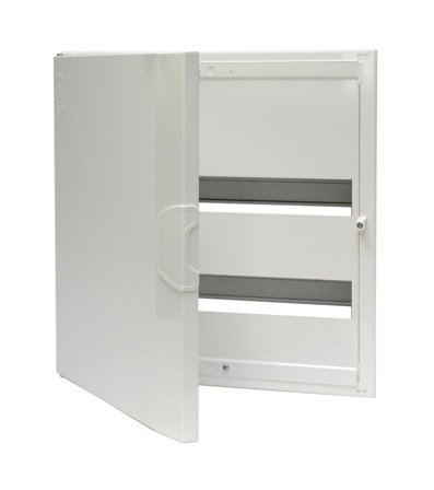 Garo NIM 40-2U Keskus uppoasennus, valkoinen teräs 40 moduulia, 2 riviä, Sähkön jakelu & virrantuotto