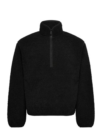 Calvin Klein Jeans Half Zip Sherpa - Black - XS