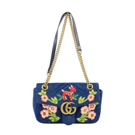 Gucci Vintage, Pre-owned Fabric gucci-bags Blauw, Dames, Maat:ONE Size,stof