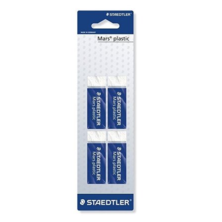 Staedtler Gum Mars Plastic 4-pack