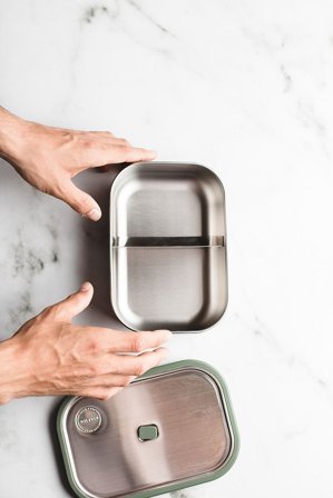 AYA&IDA Skillevæg til Lunch Box Silver, Børn & Forældre, Spisetid, Madkasser