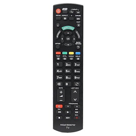 N2QAYB000752 ABS TV Fjärrkontroll Ersättning Batteridriven för Panasonic TV [DB]