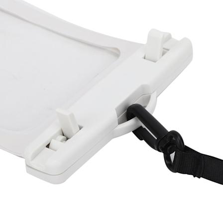 Miljövänlig TPU vit pekskärm känslig fingeravtrycksupplåsning vattentät mobiltelefonväska vit