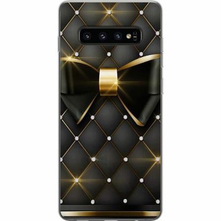 Samsung Galaxy S10 Mjukt Skal - Gyllene Rosett