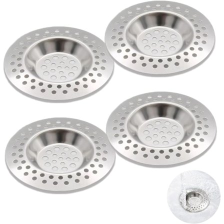 Ruostumattomasta teräksestä valmistettu tiskialtaan siivilä, tiskialtaan suojus, tukkeutumista estävä ritilä keittiön ja kylpyhuoneen altaaseen, 