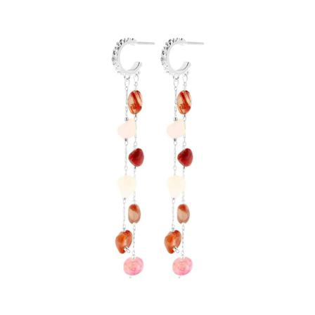 Dansk Copenhagen Earrings grå, Dam Örhängen, Dam, Storlek: ONE SIZE