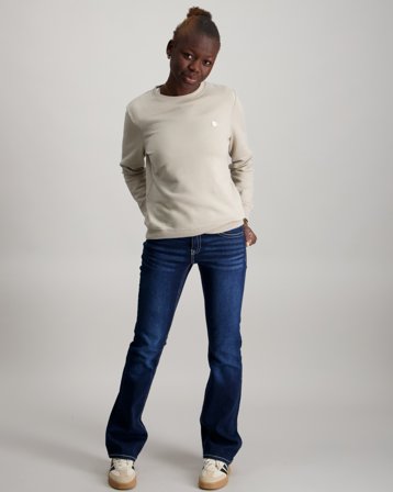 Calvin Klein MONOGRAM MINI BADGE CREWNECK Grau Pullover Mädchen - Kids Brand Store