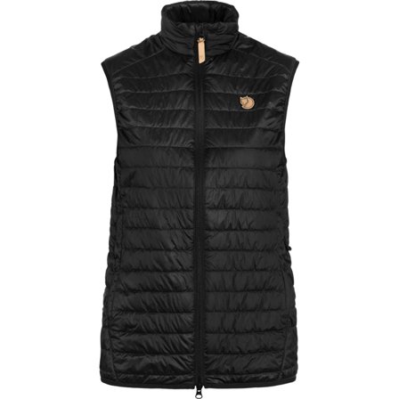 Fjällräven Women's Abisko Padded Vest Jacket in Black | Size: XS, Primaloft