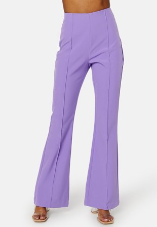 ONLY - Astrid Life HW Flare Pant - Paisley Purple - Kläder - - Bubbleroom