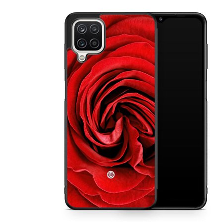 Bjornberry Skal Samsung Galaxy A12 -Röd Ros