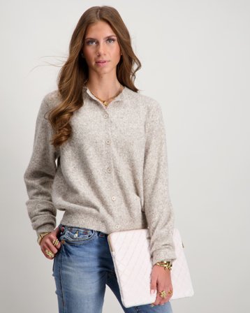 Grunt GRIben Knit Cardigan Beige Pulls Fille - Kids Brand Store