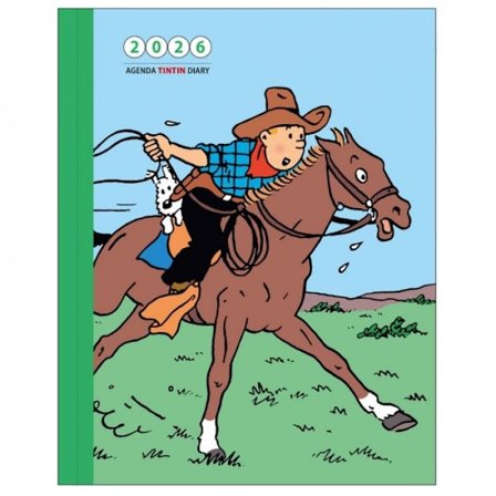 Tintin - Kalender bok 16 x 21 cm 2026