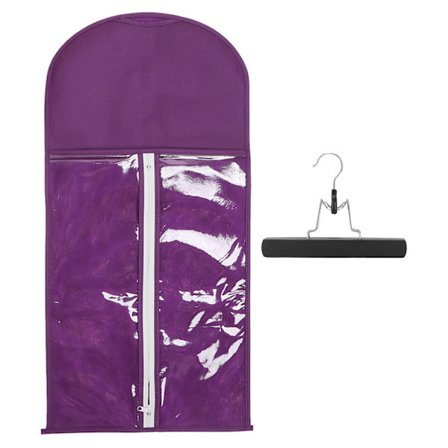 Hiustenpidennysten säilytyspussi, kannettava pölytiivis hiustenpidennysten säilytyskotelo vetoketjulla matkoille ja päivittäiseen käyttöön, violetti