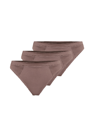 JBS of Denmark Ekologisk Bambuviskos, 3-pack String Trosa, Svart Bh Dam Röd XS