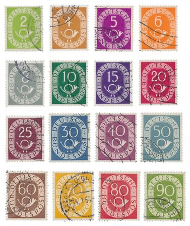 Tyskland 1951 - MICHEL 123-138 - Stemplet