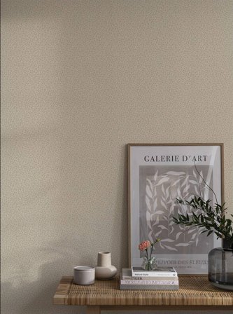 Duro Tapet, Smulan 223-03 Småmönstrat, L, Vit/Puderrosa, Färg & tapeter