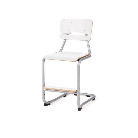 Classroom chair LEGERE III, H 500 mm, white