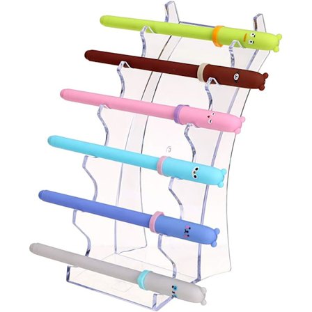 1 stk. 6-slots akryl penne display stand holder, ZQKLA