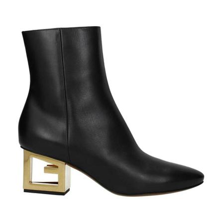 Givenchy Ankle Laarzen triangle , Zwart , Dames , Maat: 36 EU High heels