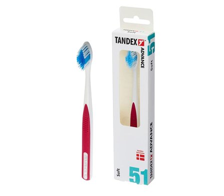 Tandex Tandbørste Advance Soft, Medicin & Pleje, Mund & Tandpleje, Tandbørster