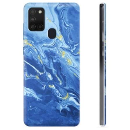 Samsung Galaxy A21s TPU-Skal - Färgrik Marmor Färgrik