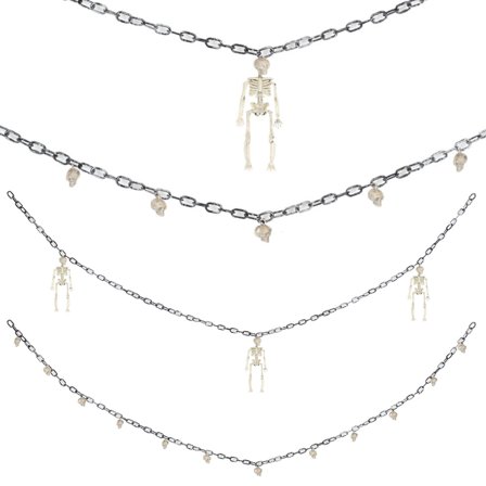 Riippuva Ketju Luurankoilla tai Pääkalloilla