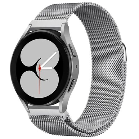 22mm 20mm Milanese Loop Armband För Samsung Galaxy Watch Band 6 5 4 44mm 40mm 6 Classic Armband Amazfit Huawei Gt Klockarmband Silver(yh)