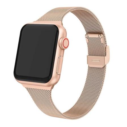 Milansk rem til Apple Watch 8 7 6 5 4 Se 49mm 45mm 41mm 44mm 40mm Metal Rustfrit stål rem tilbehør til Iwatch 3 2 42mm Rose Gold For 42mm 44mm 45mm