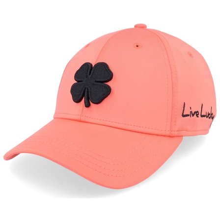 Black Clover - Pink flexfit Kasket - Premium Clover 117 Living Coral/Black Clover Flexfit @ Hatstore