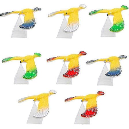 8-pak Balansfugl Balancerende Ørn Gravitationsfugl Med Pyramidekombination Til Fysisk Videnskab Prop Kontor Skrivebordsdekoration Dekompressionsgave