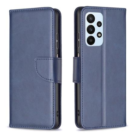 SKALO Samsung A23 5G Flip Cover m. pung i PU-læder - Blå Blue