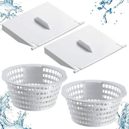 8926 Skimmer Udskiftningsdæksel og 8928 Pool Skimmerkurv til Overjordiske og Nedgravede Pools