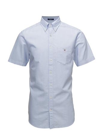 Reg Oxford Shirt Ss Bd Kortermet Skjorte Blå GANT*Betinget Tilbud