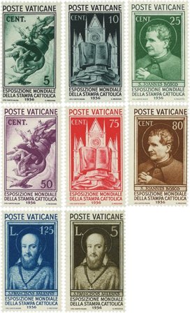 Vatikanet 1936 - MICHEL 51-58 - Ubrugt