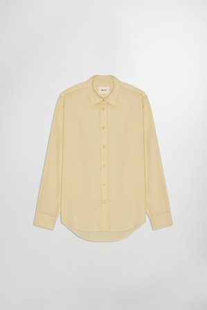 NN.07 Asher Skjorte Herre Khaki LENZING ECOVERO Viscose