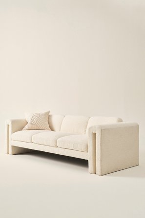 Jotex - Sofa 3-seter Naturhvit - DENTON - Kjøp 3-seters sofaer hos Jotex