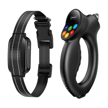 Rojeco PD800 elektrisk gø-halsbånd (sort)