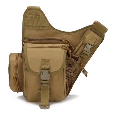 Miehet naiset Fanny Pack vyölaukku Pieni Alforja Mobile Tactical Saddle Xiaotang Goose monitoiminen olkapää Mud color Average size